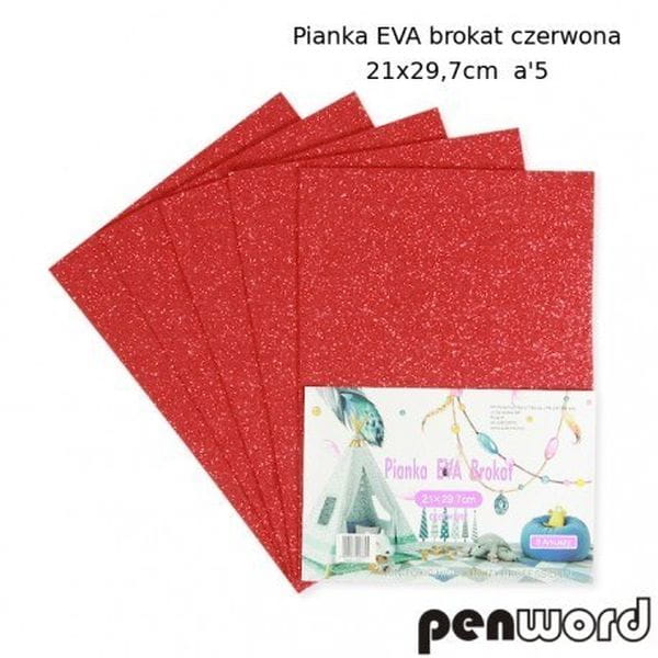 PIANKA A4 BROKAT A'5 CZERWONA