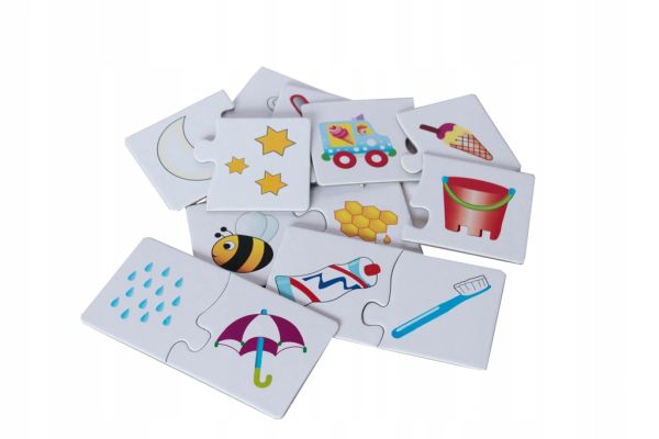 Askato Puzzle Skojarzenia 30 elementów