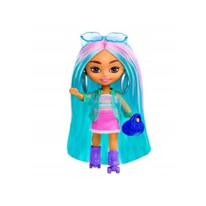Lalka Barbie Extra Mini Minis Tęczowe włosy HLN45 (asst. HLN44)