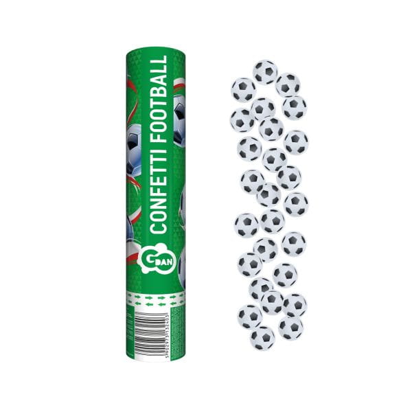 KONFETTI PNEUMATYCZNE PIŁKA NOŻNA 30 CM