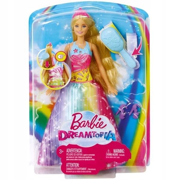 Lalka Barbie Magiczne Włosy Księżniczki Mattel