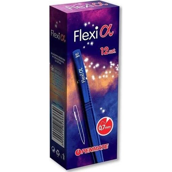 Penmate Długopis Flexi Alpha niebieski w opakowaniu 12 szt.
