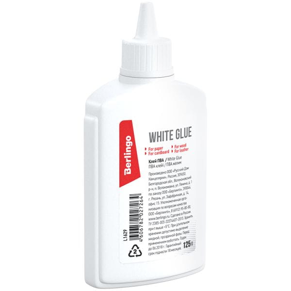 KLEJ 45ML BERLINGO WHITE GLUE APLIKATOR