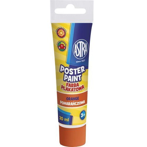Farba 30ml PLAKATOWA tuby ASTRA POMARAŃCZOWA