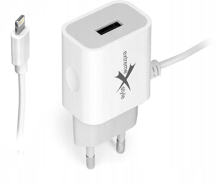 AMPERE Ładowarka USB+ Lightning 2,4A ATCIU24W ŁAD000254 - Henryx24