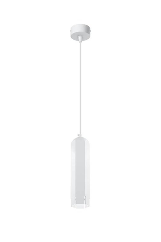 Lampa wisząca biała naświetlacz Tuba