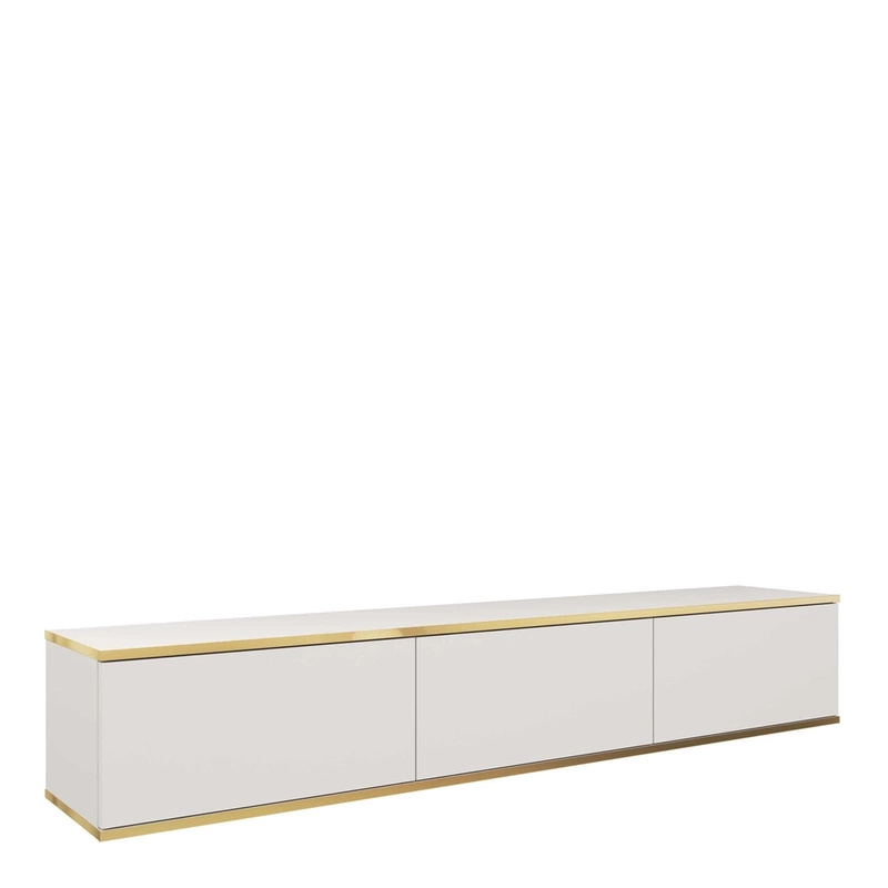 Szafka RTV w kolorze białym 175 cm ORVIETO