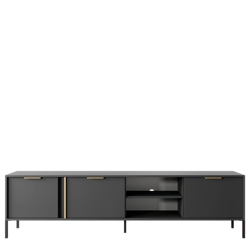 Szafka RTV nowoczesna 203 cm LECCE antracyt
