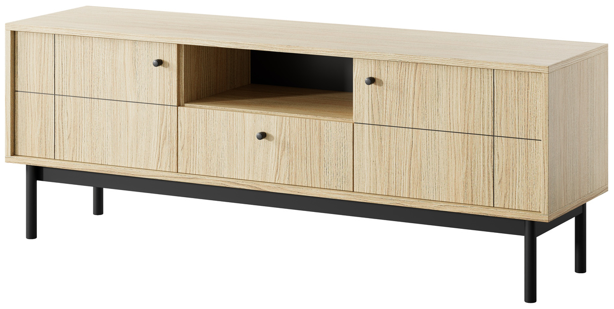 Szafka RTV pod telewizor 153 cm z szufladą JUVA dąb linea