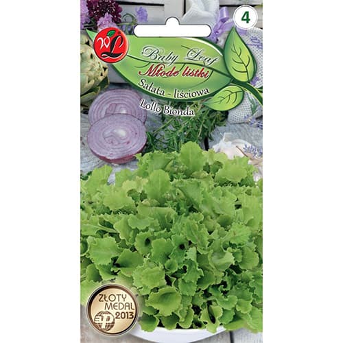 1 szt, Sałata liściowa Lollo Bionda - Baby Leaf - Nasiona: Ilość w opakowaniu: 1.5 g