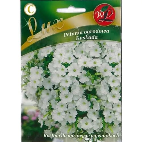 1 szt, Petunia Kaskada biała - Nasiona: Ilość w opakowaniu: 0.02 g