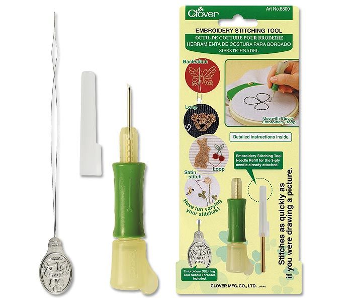 igła tkacka w obsadce CLOVER 8800 Punch Needle .