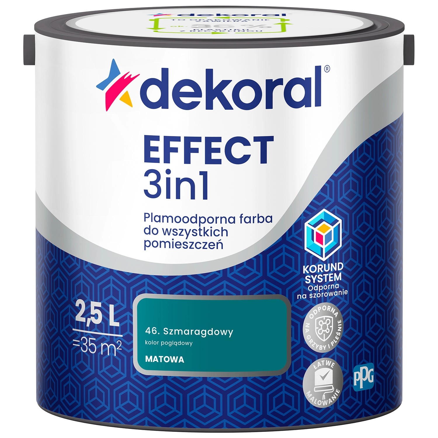 Farba Dekoral Effect 3w1 szmaragdowy 2,5l