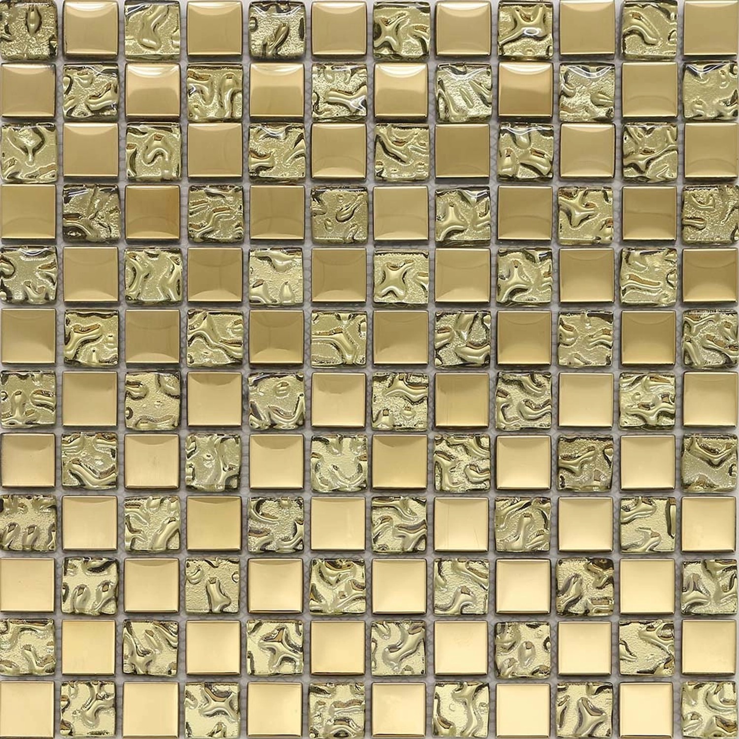 Mozaika szklana CRYSTAL złota 30 cm x 30 cm