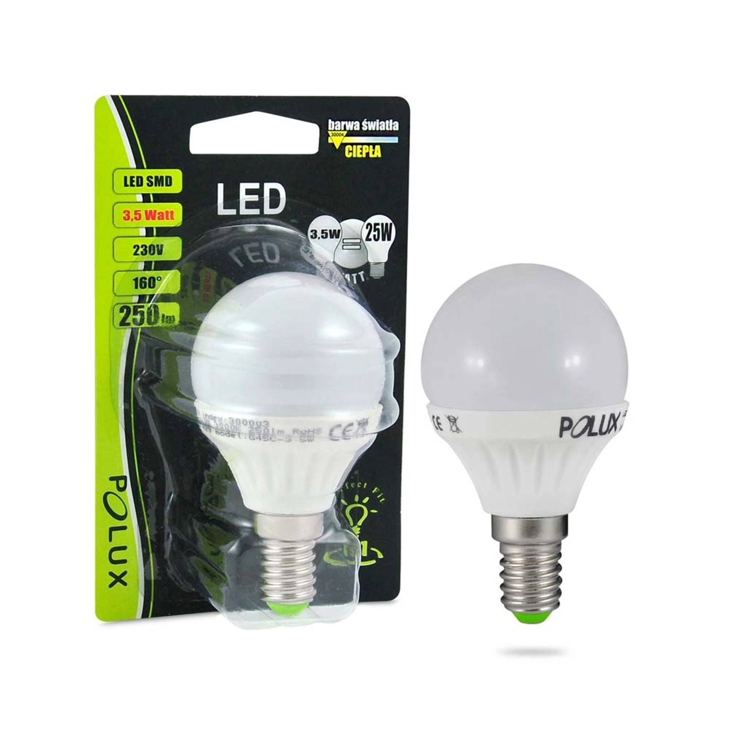 Polux Żarówka LED SMD 3,5W E14