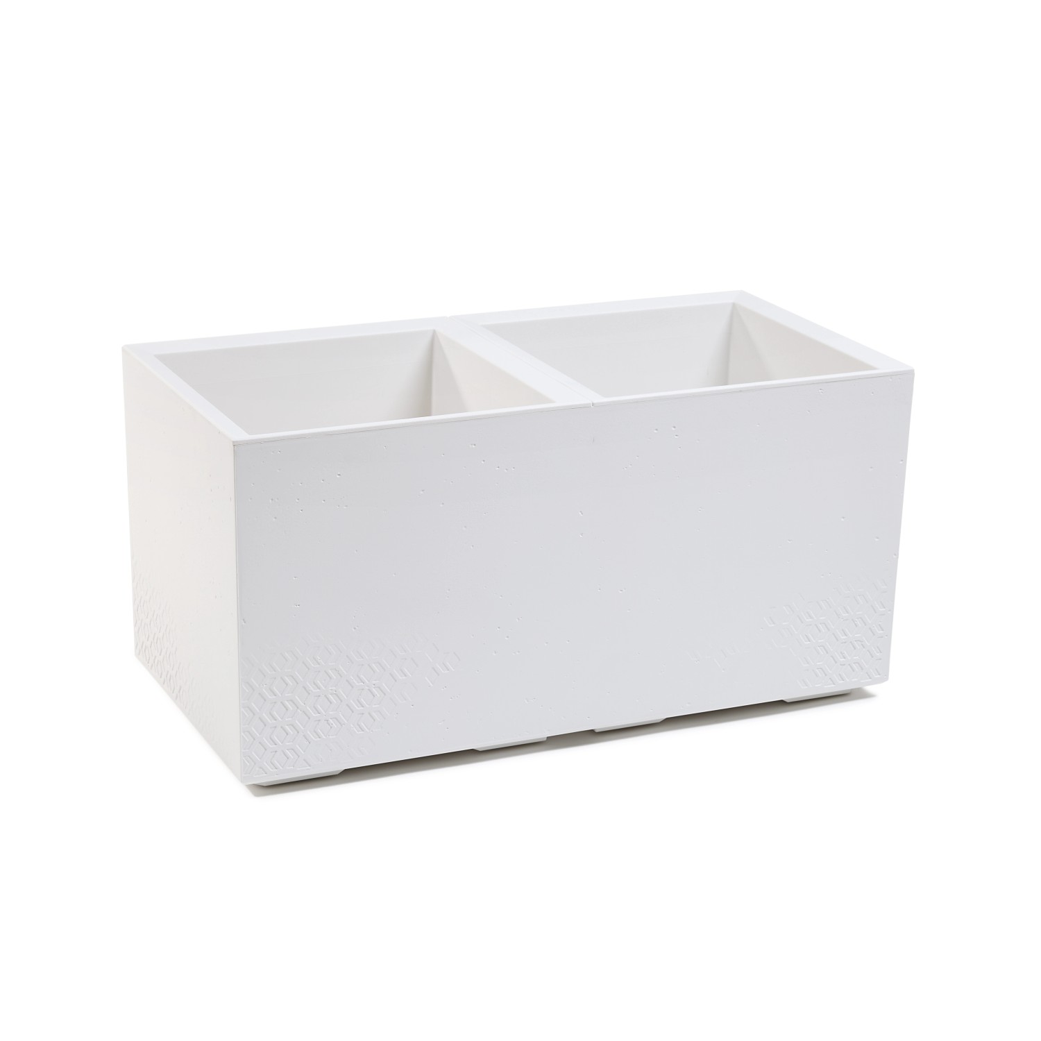 Kwietnik Karo beton kremowy - 80 cm