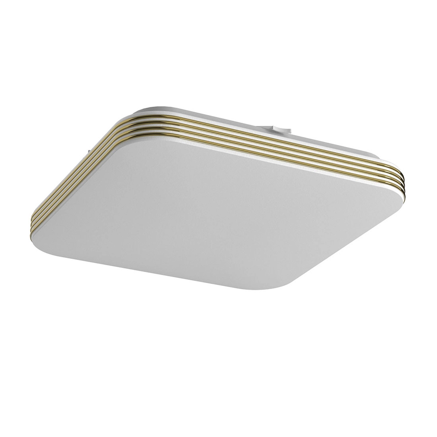 Milagro Plafon LED Dabar 11W 4000K 990lm IP44 biało-złoty 26 x 26 cm