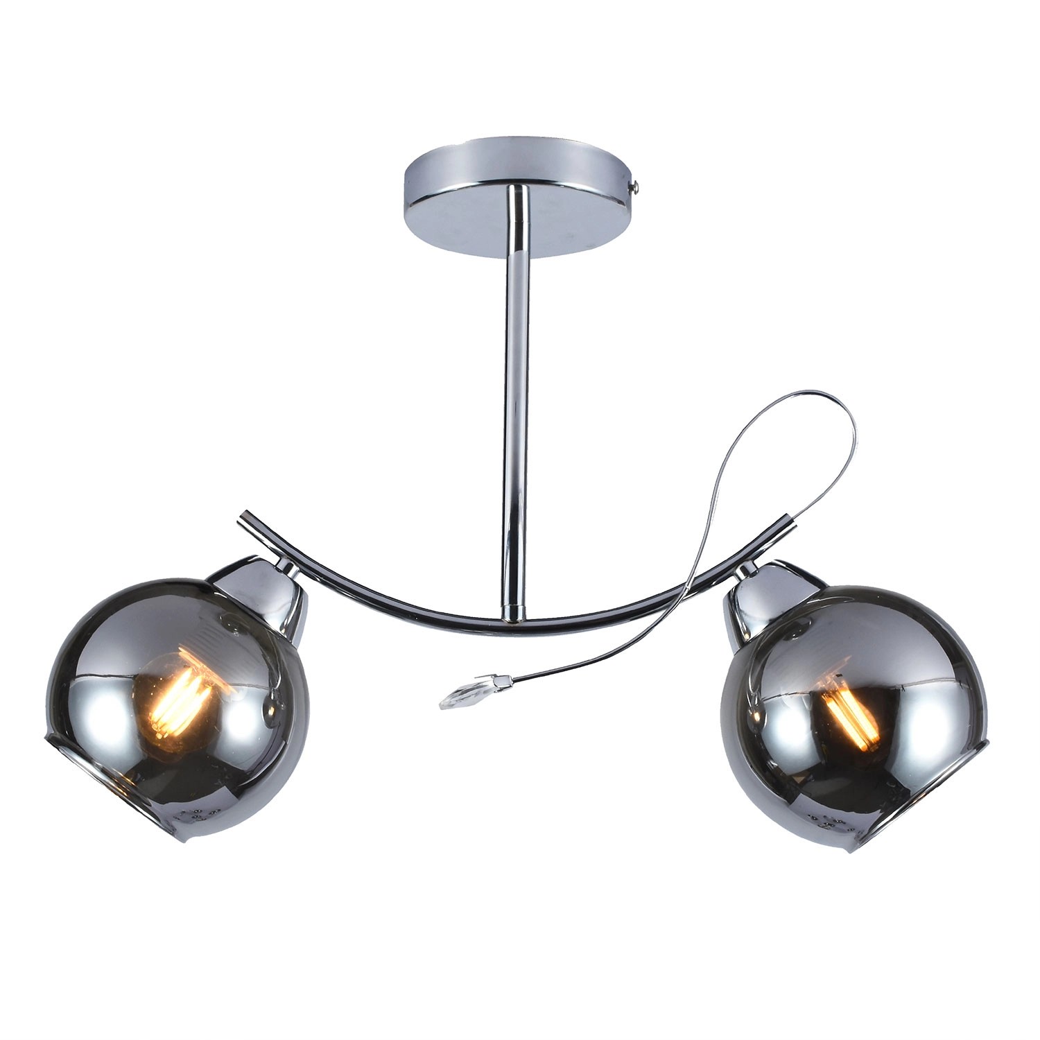 MiLAGRO Lampa sufitowa Connor 2x15W E27 chrom
