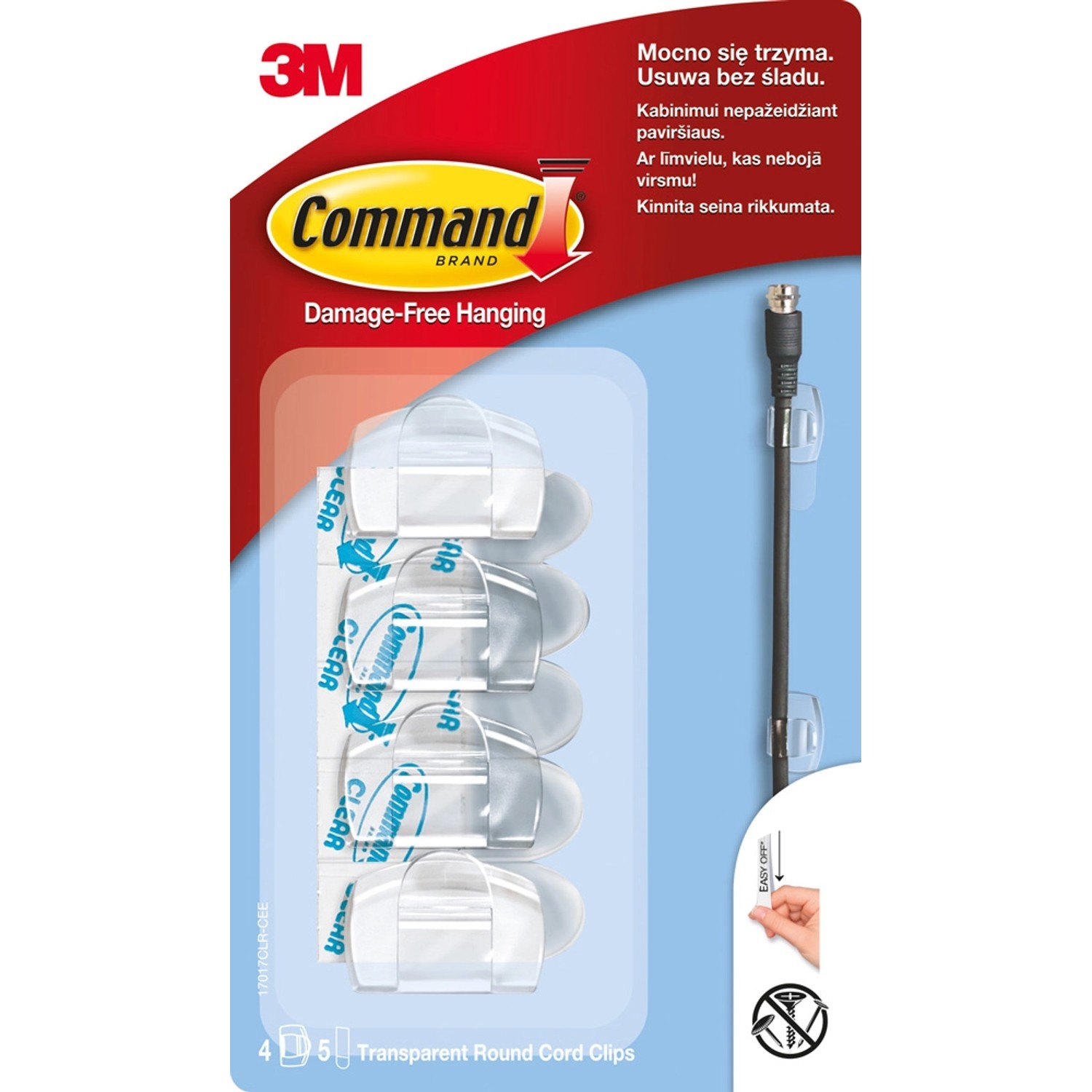 3M Uchwyty do kabli Command 8 szt.