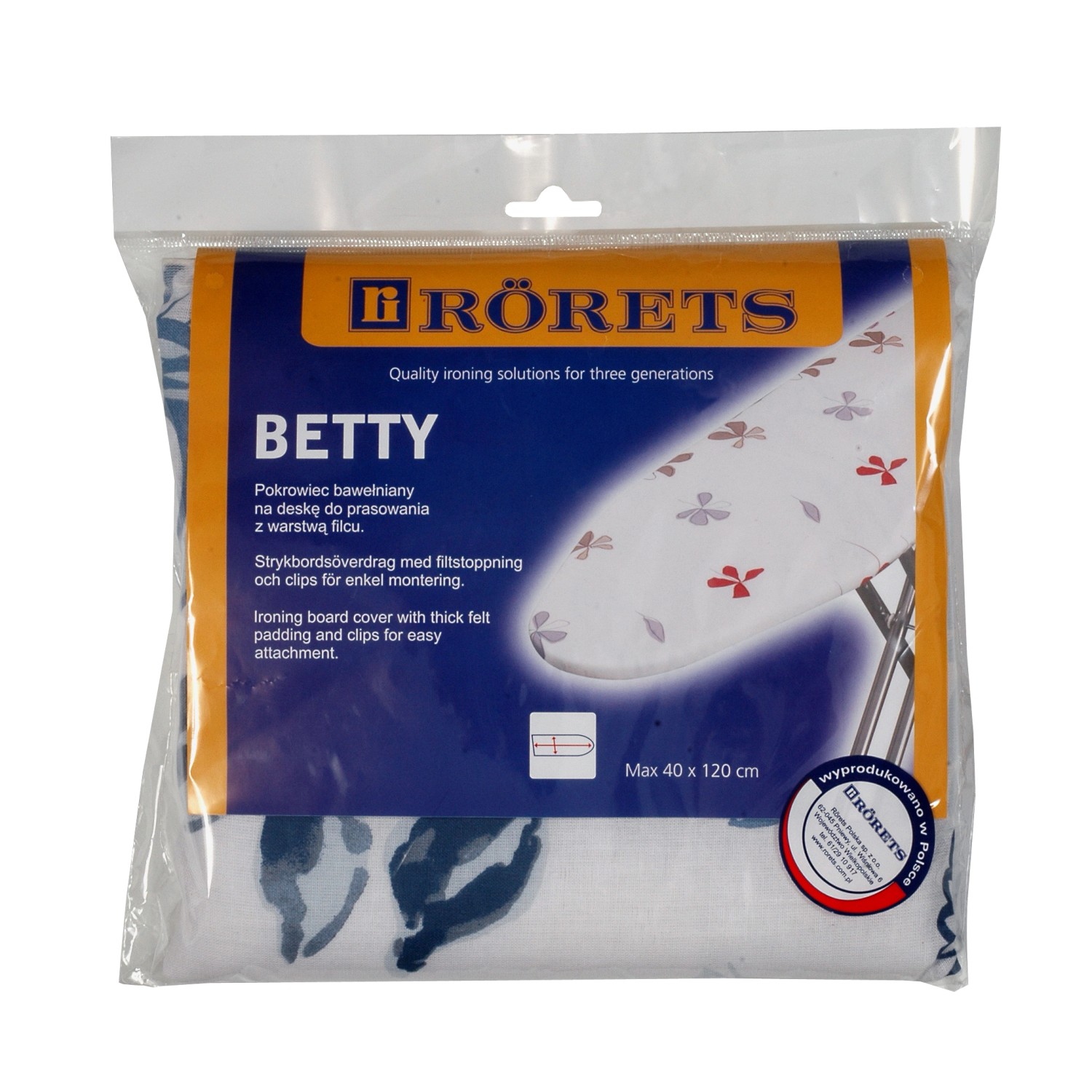Rörets Pokrowiec na deskę do prasowania Betty