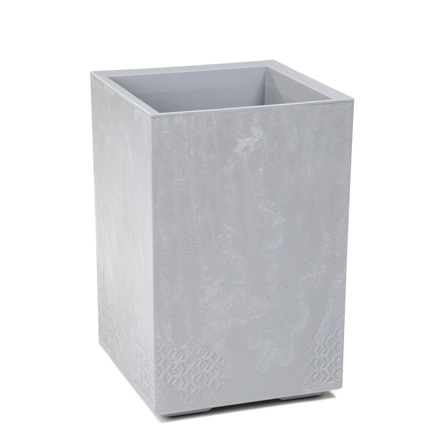 Kwietnik Karo beton szary recycled wym. 40x40x60 cm