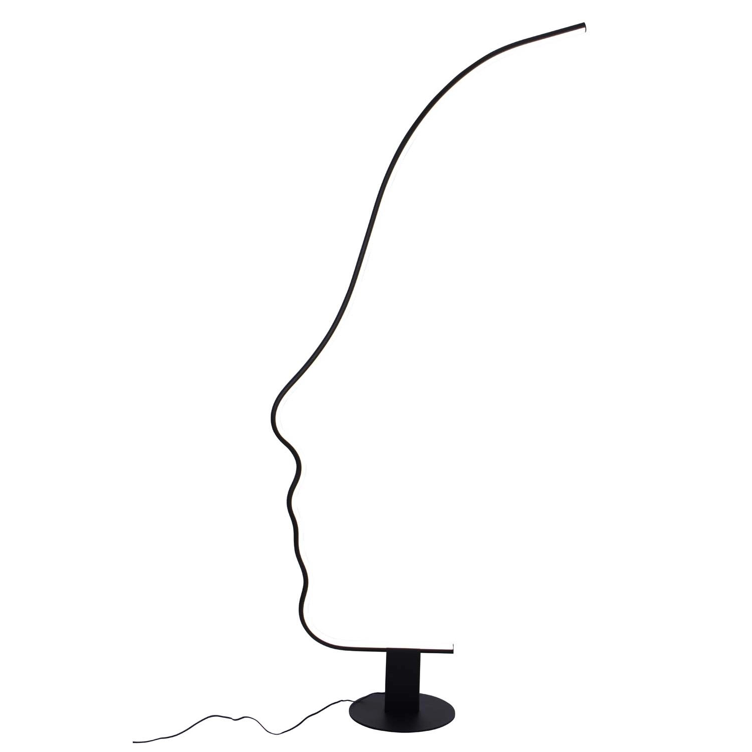 Goldlux Lampa podłogowa LED Stranger 25W 4000K 3000lm czarna