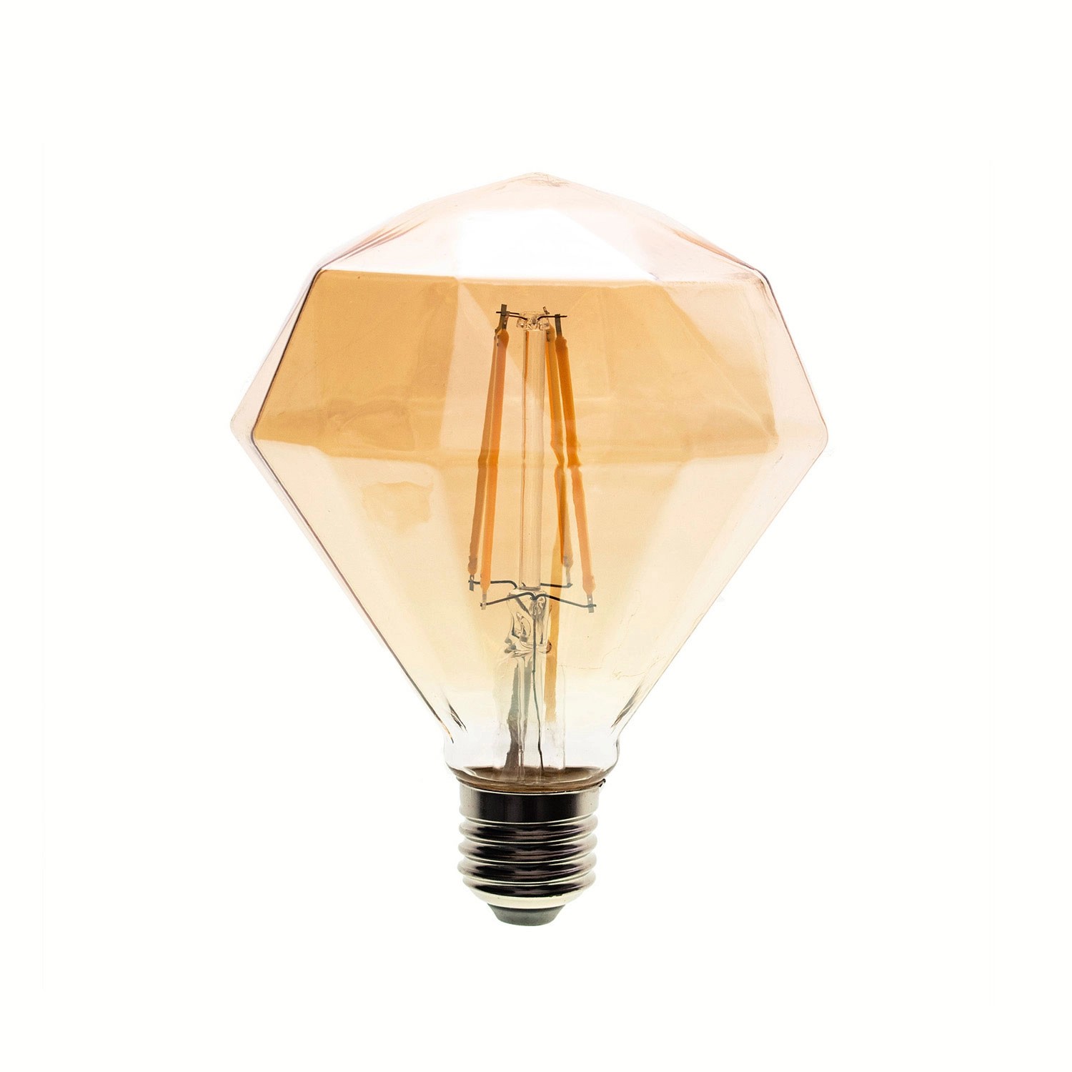 Eko-Light Żarówka dekoracyjna Diamond Amber 4W 280lm E27 2700K