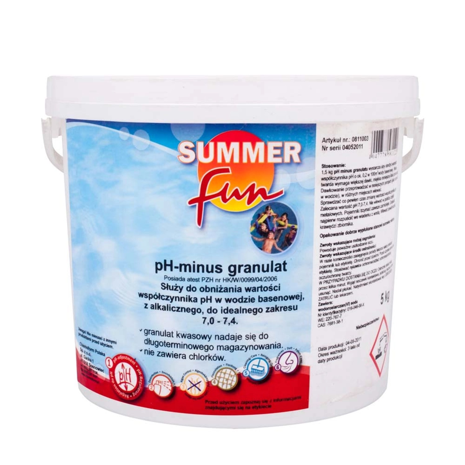 Summer Fun PH Plus granulat 3 kg