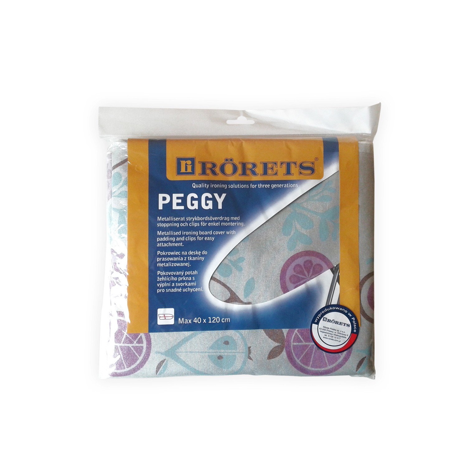 Rörets Pokrowiec na deskę do prasowania Peggy