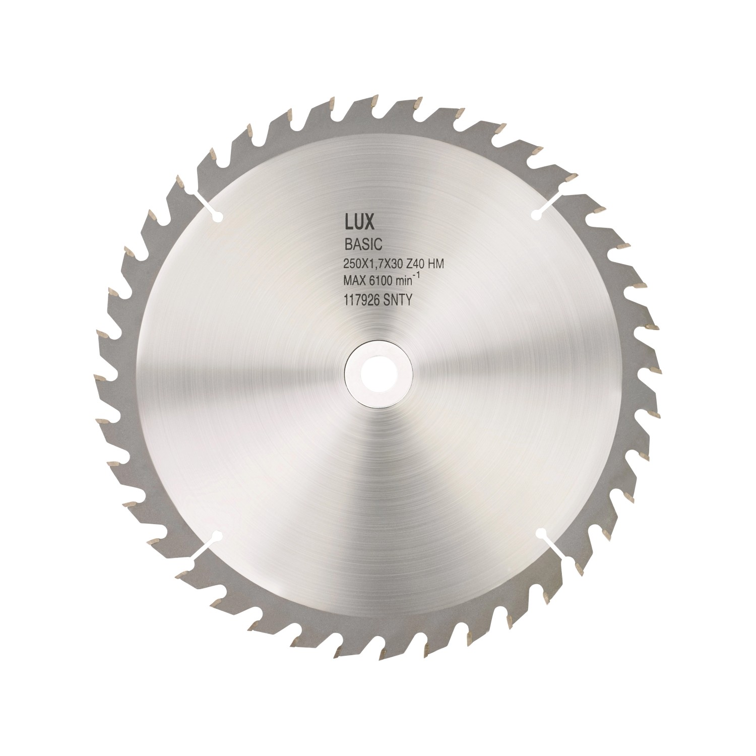 LUX Tarcza zębata HM 250 mm x 30 mm 40 zębów