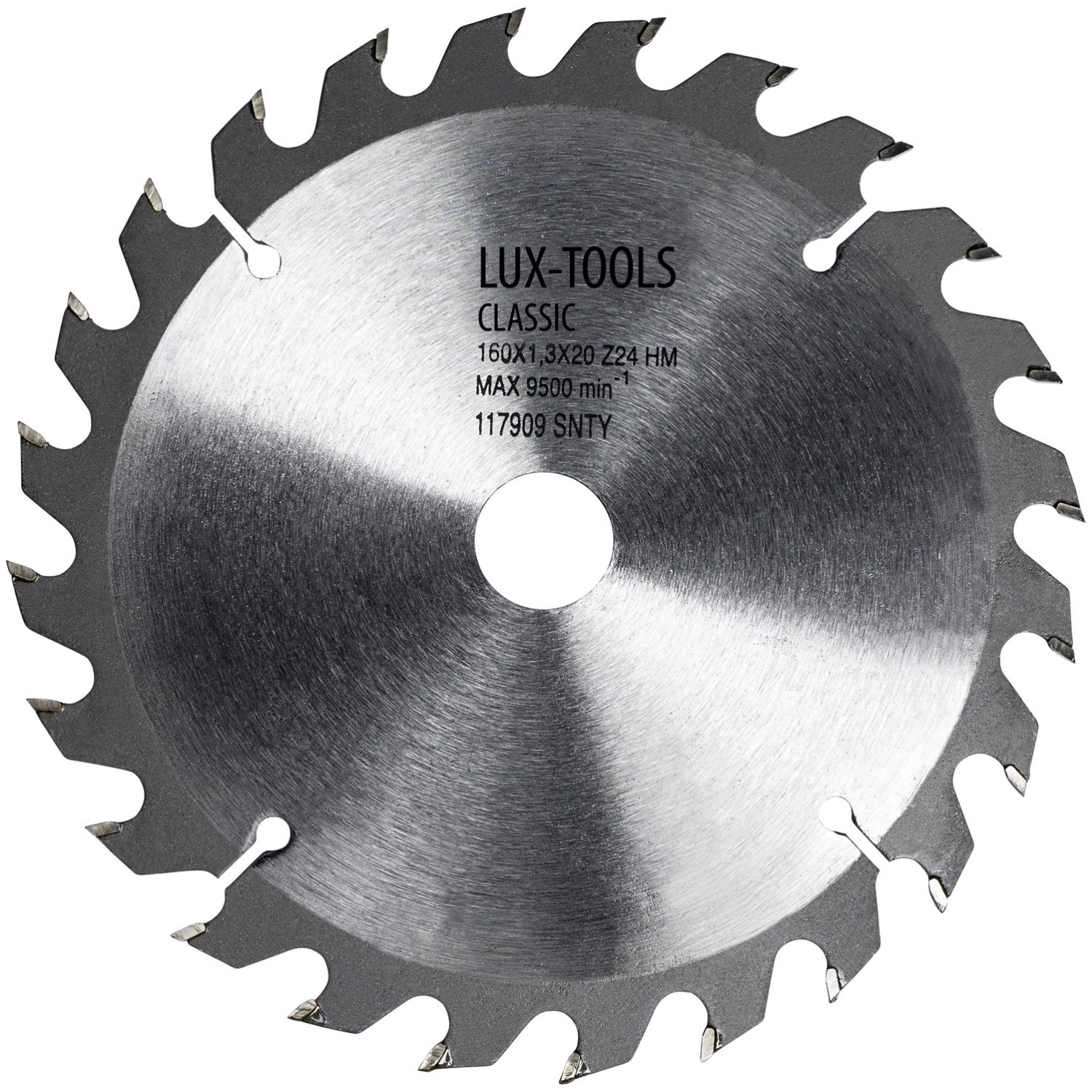 LUX Tarcza zębata śr. 160 mm x 20 mm 24 zęby