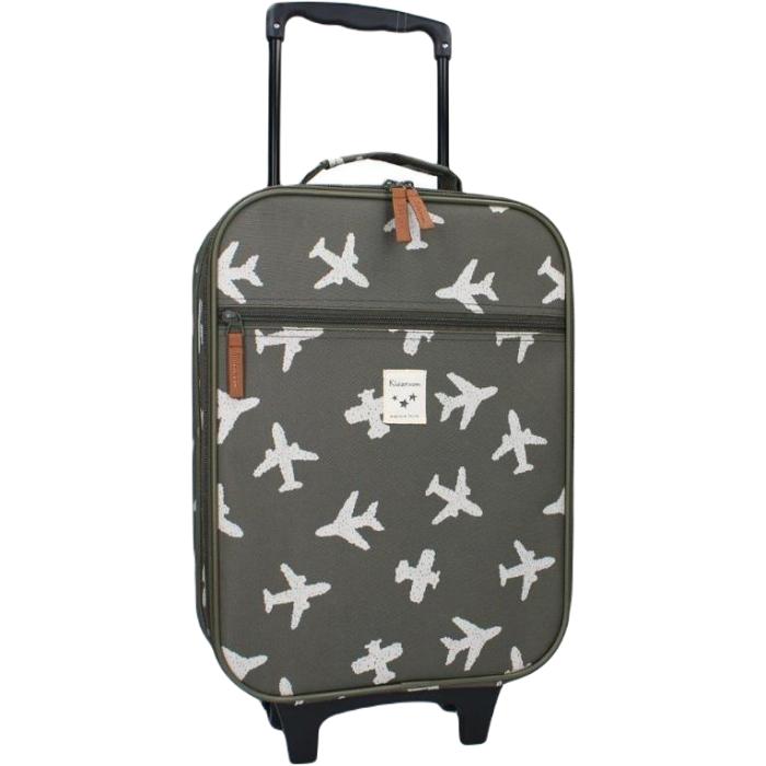 Walizka dziecięca KIDZROOM Airplane khaki AG