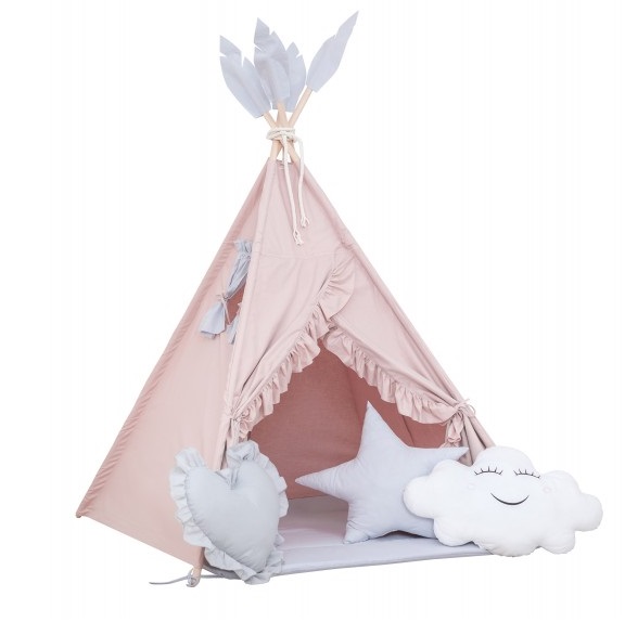 Namiot tipi pudrowy róż Wigwam BR
