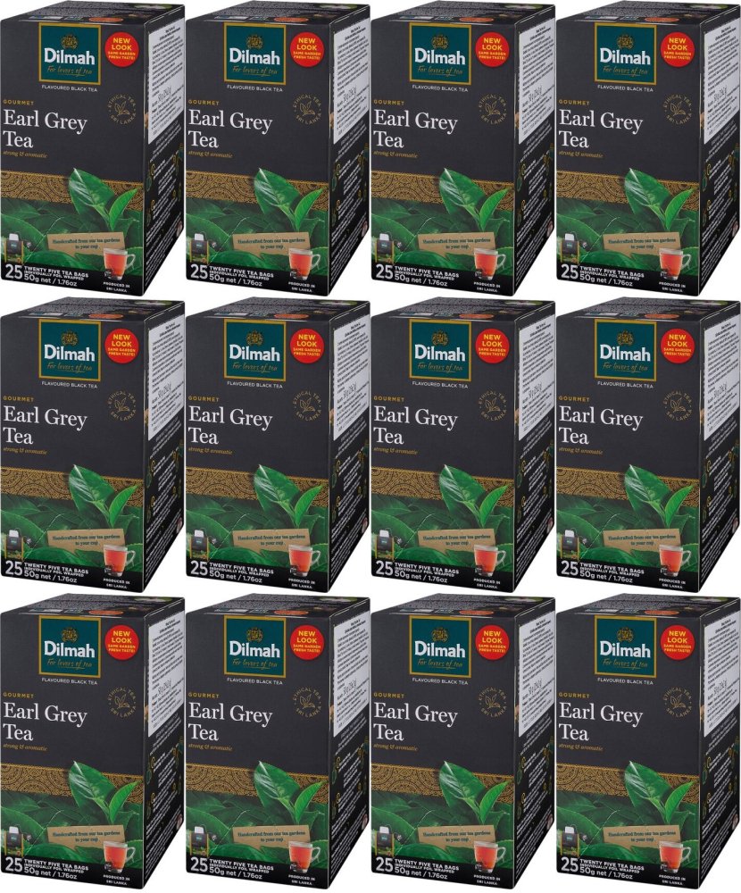 12x Herbata Earl Grey w kopertach Dilmah, 25sztuk x 2g