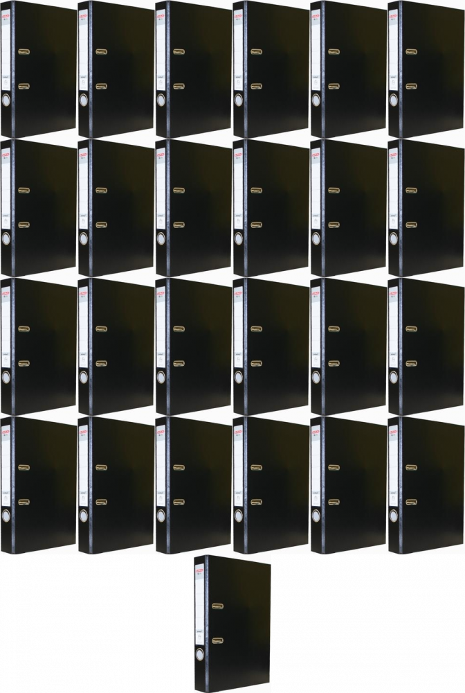 25x Segregator A4 Herlitz Q.file, 50mm, czarny