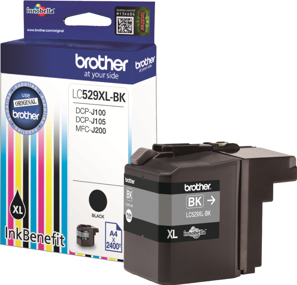 Tusz Brother (LC529XLBK), 2400 stron, black (czarny)