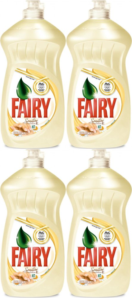 4x Płyn do naczyń Fairy, rumiankowy, wit. E, 450ml