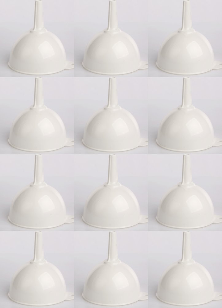 12x Lejek kuchenny Warmel, plastikowy, 12.5 cm, mix kolorów