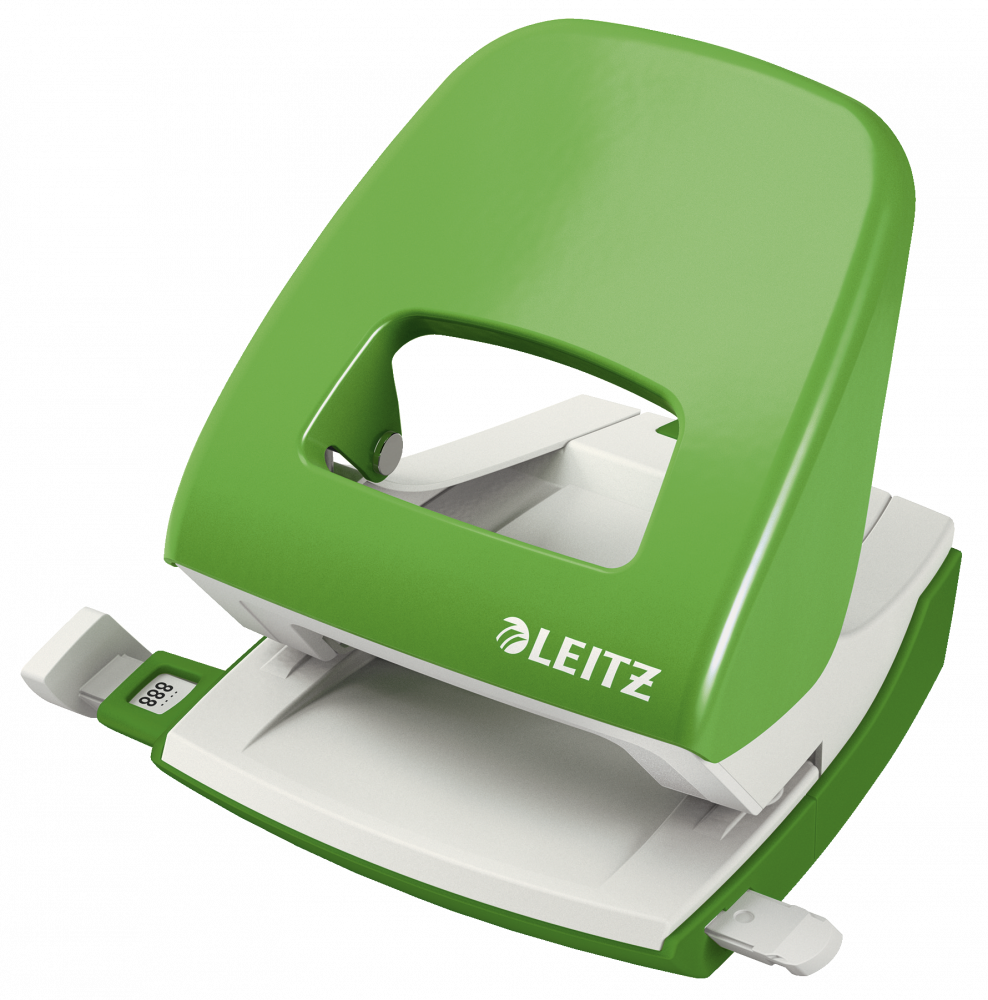 Dziurkacz Leitz New NeXXt, duży, do 30 kartek, jasnozielony