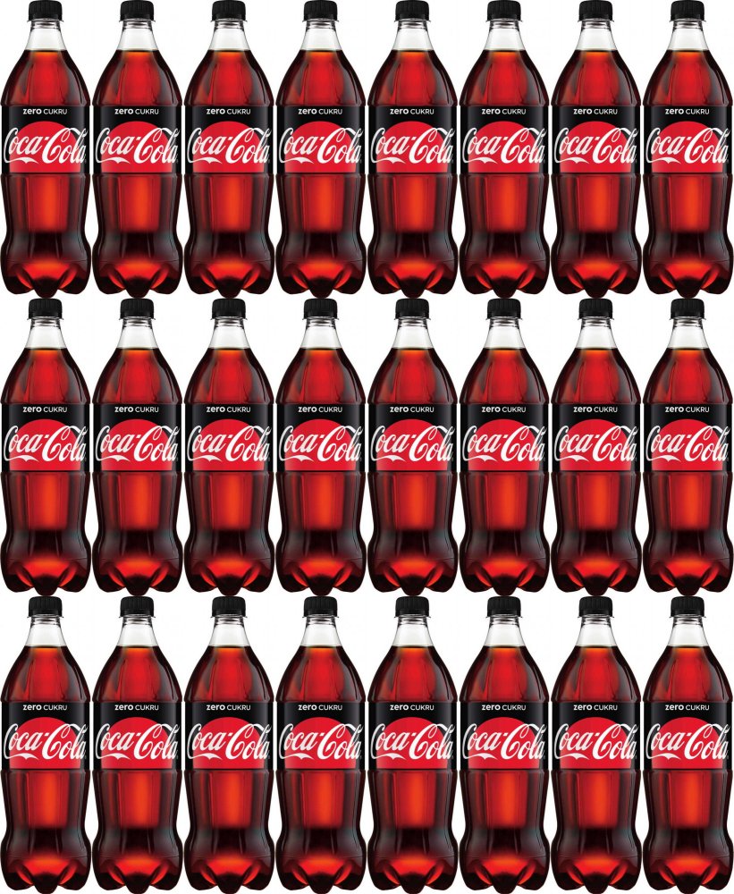 24x Napój gazowany Coca-Cola Zero, butelka, 0.85l