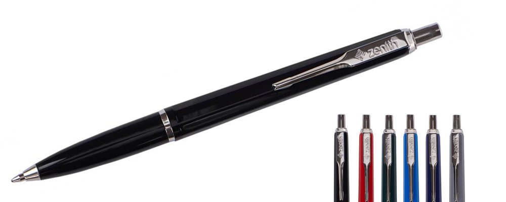 Długopis automatyczny Zenith 7, 0.8mm, mix kolorów obudowy, wkład niebieski