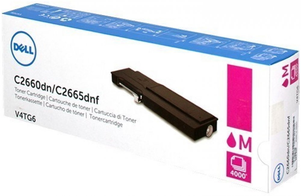 Toner Dell 593-BBBS (V4TG6, VXCWK), 4000 stron, magenta (purpurowy)