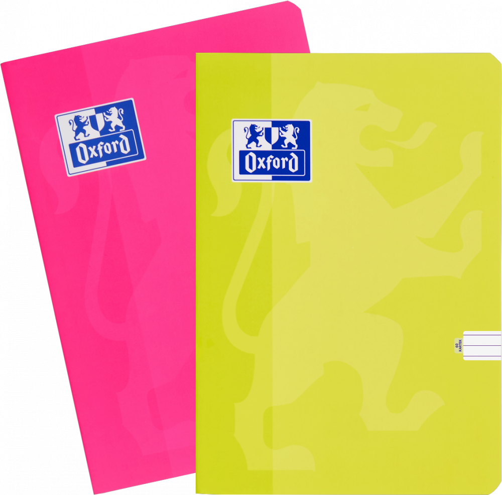 2x Zeszyt w linie Oxford Touch, A5, miękka oprawa, 60 kartek, mix kolorów