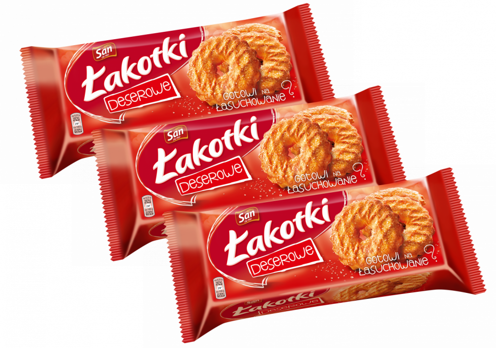 3x Ciastka Mondelez Łakotki, deserowe z cukrem, 168g