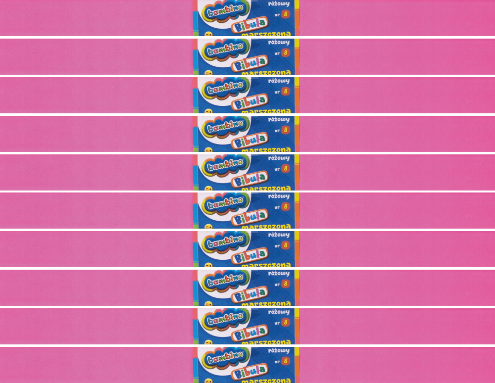 10x Bibuła marszczona Bambino, 200x50cm, różowy