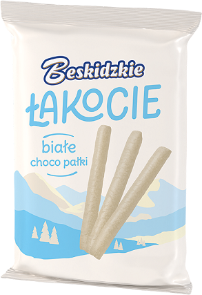 Beskidzkie Łakocie Choco Pałki Aksam Białe, 140g