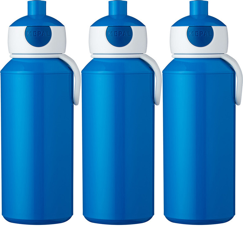 3x Bidon Mepal Pop-up Campus, niebieski, 400ml
