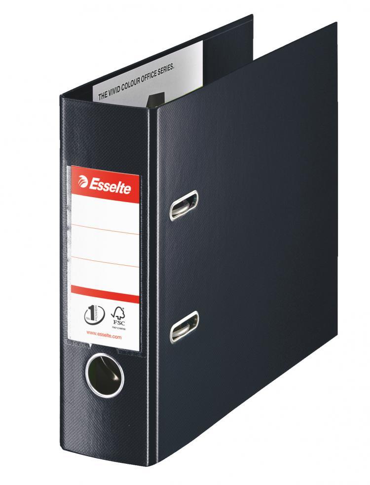 Segregator A5 Esselte No.1 Vivida, bankowy, 75mm, do 500 kartek, czarny