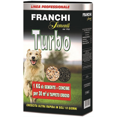 1 pac, Gazon Franchi Sementi Turbo - Semințe: Mod de ambalare: 1 kg