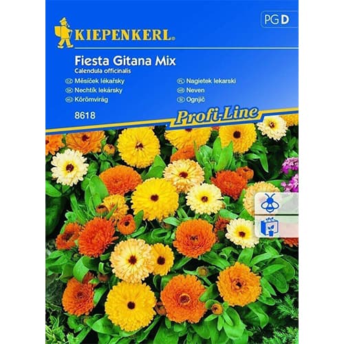 1 pac, Gălbenele Fiesta Gitana - Semințe: Mod de ambalare: 1 pac
